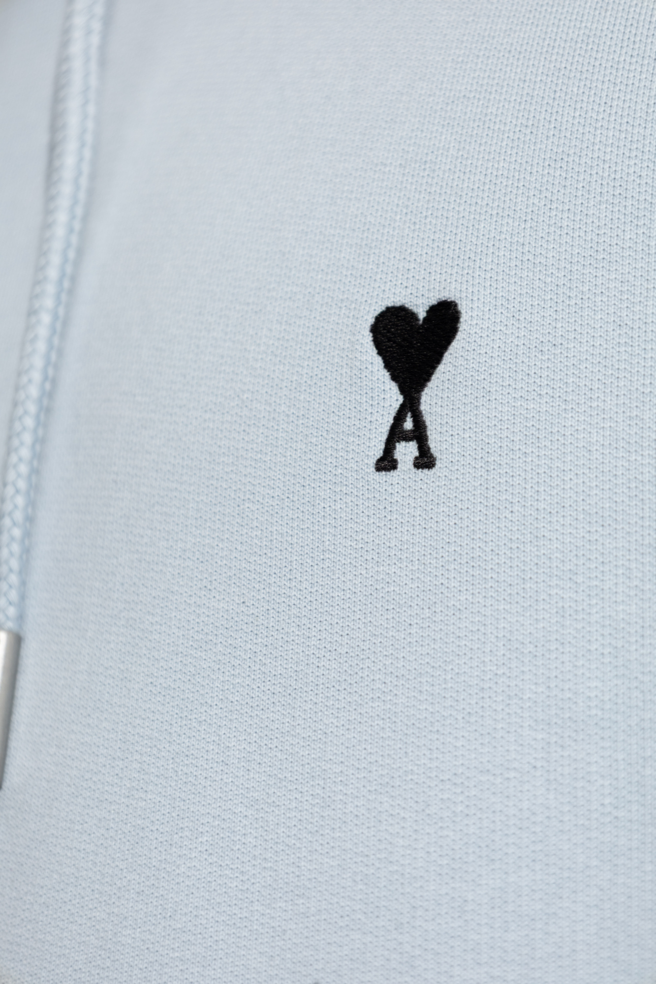 Light blue Sweatshirt with logo Ami Alexandre Mattiussi